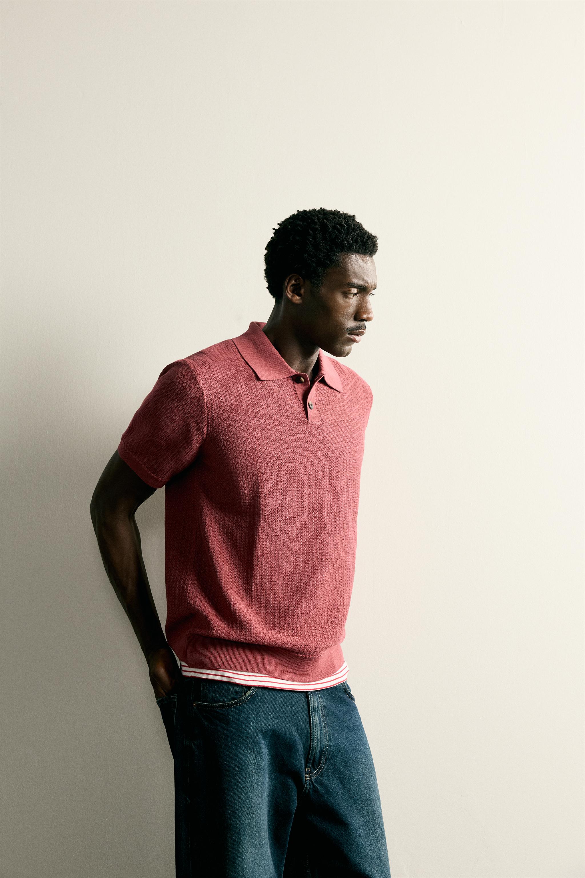 POLO EN MAILLE REGULAR FIT STRUCTURÉ